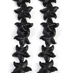 Synthetic Coral Dyed Carved Beads Strands