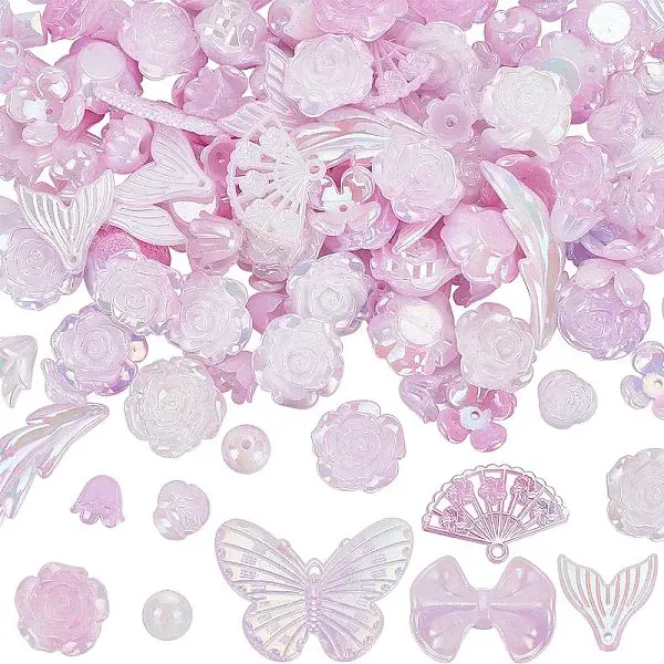 100G Plastic Pendants & Beads & Decoden Cabochons