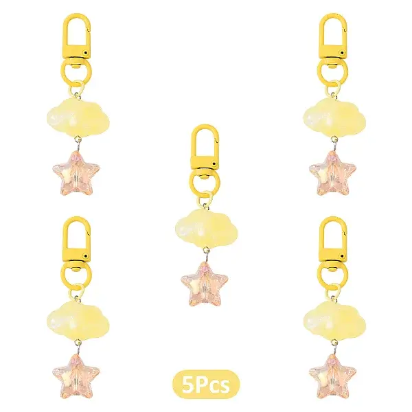 Cloud with Star Acrylic Pendant Decoraions