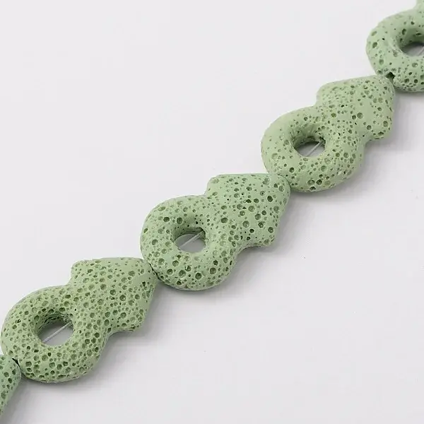 Synthetic Lava Rock Bead Strands
