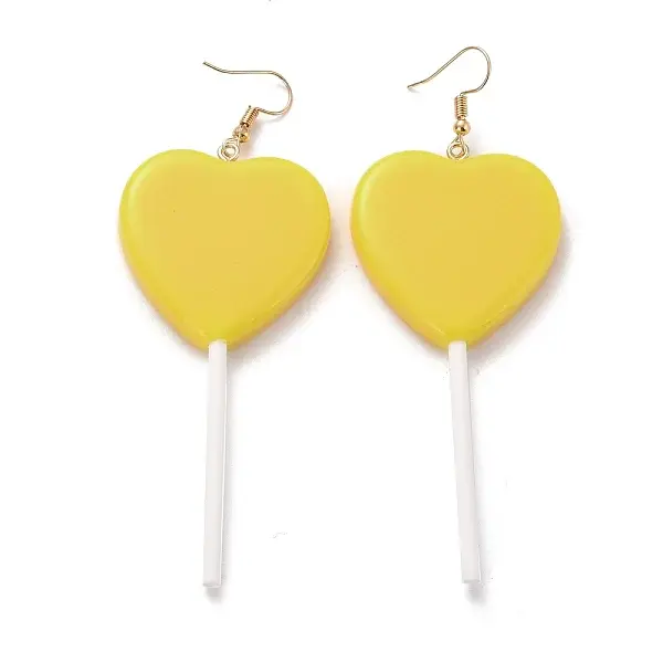 Heart-shape Lollipop Dangle Earrings for Women