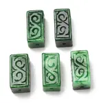 Dyed Natural Myanmar Jade Carved Beads