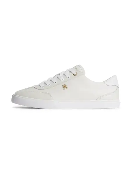 TOMMY HILFIGER Nízke tenisky 'TH Monogram Vulcanised'  biela