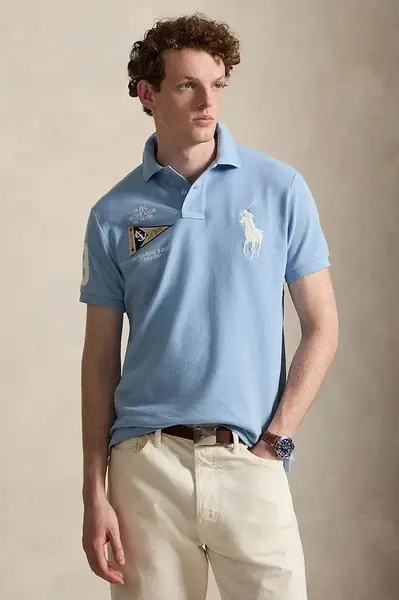 Polo Ralph Lauren polo tričko pánske bavlnené