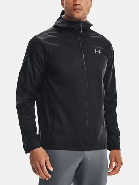 Under Armour Bunda Forefront Rain Jacket-Blk - Pánské