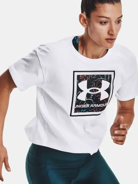 Under Armour Tričko Live Glow Graphic Tee-WHT - Dámské