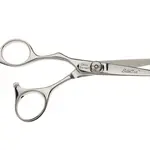 Kadeřnické nůžky pro leváky Olivia Garden SilkCut Shear 5,0" - stříbrné (5.0L) + dárek zdarma
