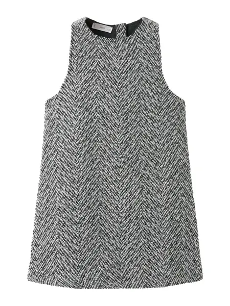 MANGO KIDS Šaty 'ROSA'  čierna / biela