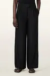 AllSaints nohavice wide leg dámske s ľanom CHARLEY