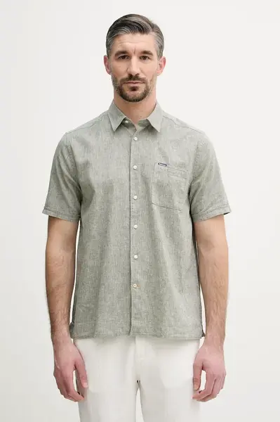 Barbour košile pánská se lnem Shirt Dept - Summer