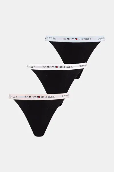 Tommy Hilfiger tanga dámské bavlněné s elastanem 3-pack