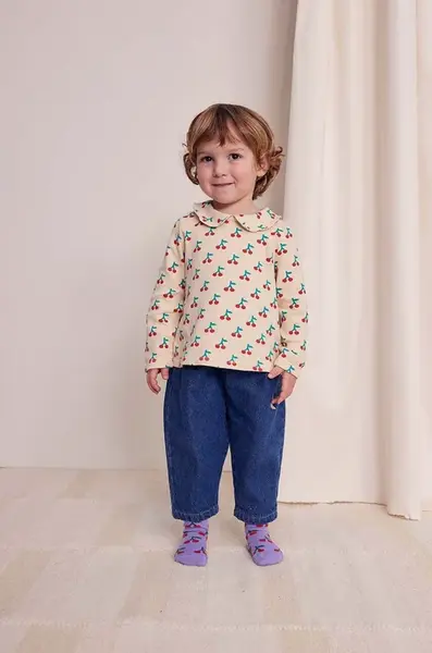 Bobo Choses  Dětské bavlněné tričko s dlouhým rukávem  Cherry