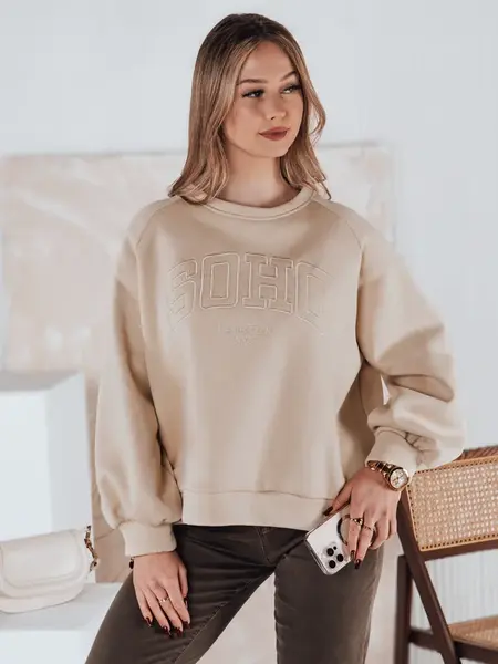 Dámská oversize mikina COSYONE béžová