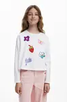 Desigual Detské tričko s dlhým rukávom Desigual