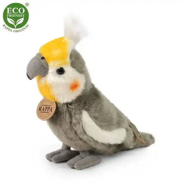 Plyšový papoušek korela chocholatá 20 cm ECO-FRIENDLY