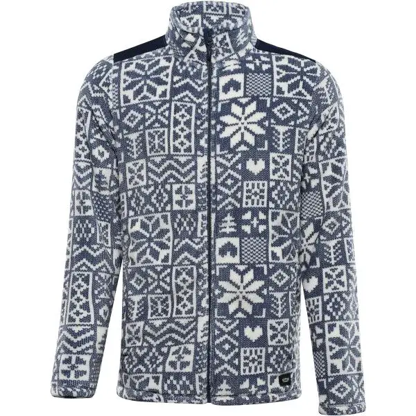 ALPINE PRO EFLIN Pánska flísová mikina, modrá, veľkosť