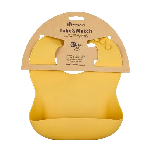 PETITE&MARS Bryndák silikonový Take&Match Intense Ochre 6m+