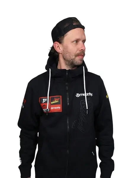Meatfly pánská mikina Dakar Cooper Black | Černá | Velikost M