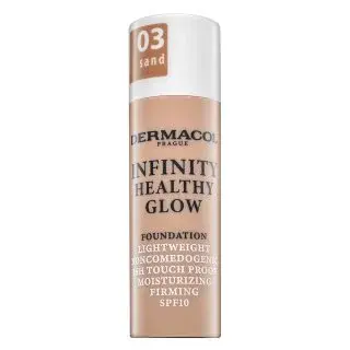 Dermacol Infinity Healthy Glow Foundation make-up pro rozjasnění pleti 03 Sand 20 g
