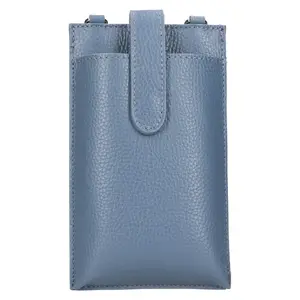 Dámská kožená kabelka na mobil a doklady Italia Dita - modrá