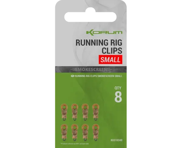 Korum montáž smokescreen running rig clips - small