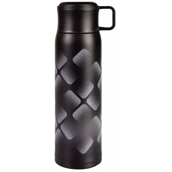 ALBI THERMO BOTTLE 500 ML Termoláhev s hrnkem, černá, velikost
