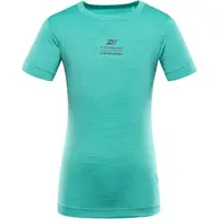 ALPINE PRO BASIKO Detské tričko, zelená, veľkosť 164-170