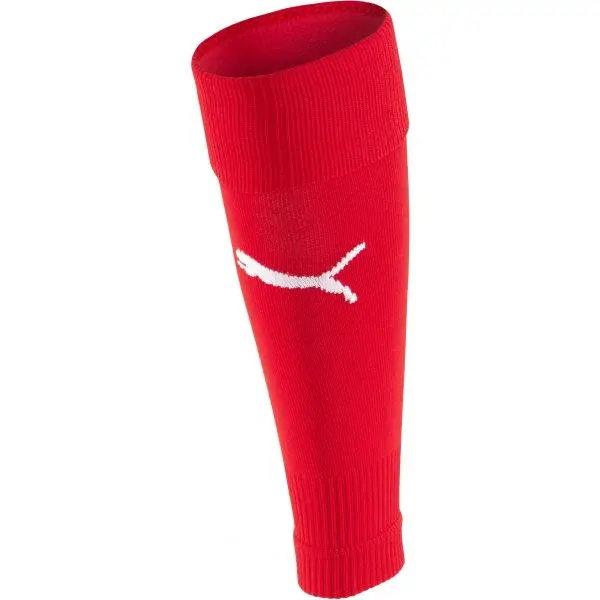 Puma TEAMGGOAL 23 SLEEVE SOCK Pánské štulpny, červená, velikost 35-38