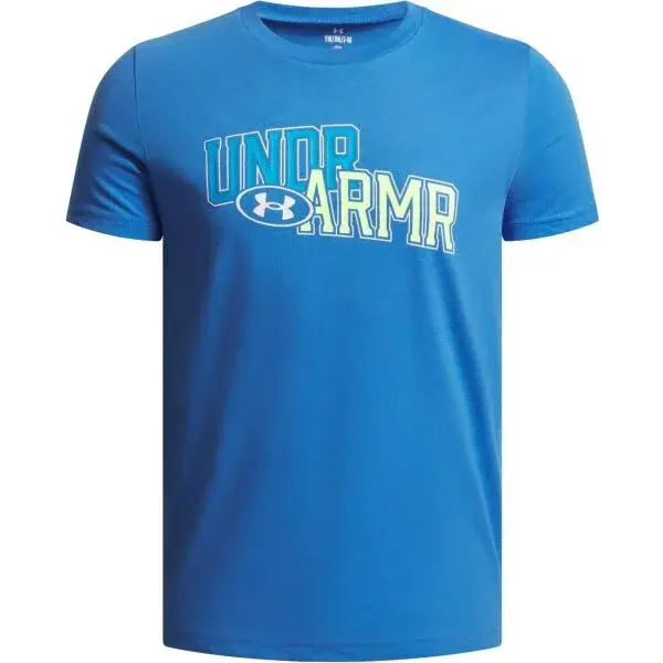Under Armour OVERLAY WORDMARK Chlapecké tričko, světle modrá, velikost XL