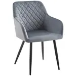 Ti'me ŽIDLE S PODRUČKAMI, železo, tkaná látka, šedá, černá