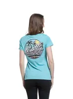 Meatfly dámské tričko Shori Mint | Modrá | Velikost S | 100% bavlna