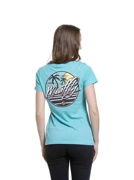 Meatfly dámské tričko Shori Mint | Modrá | Velikost S | 100% bavlna