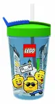 LEGO ICONIC Boy kelímek s brčkem - modrá/zelená