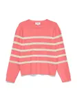 Vero Moda Girl Sveter 'VMSaba'  striebornosivá / lososová