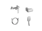 Ravak - Sprchová batéria s príslušenstvom, chróm X07S115