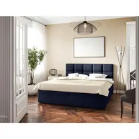 MID.YOU AMERICKÁ POSTEL, 140/200 cm, tmavě modrá