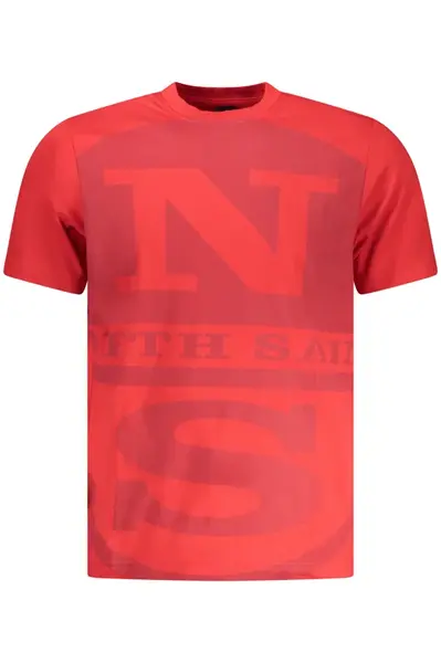 Červené pánské triko s krátkým rukávem