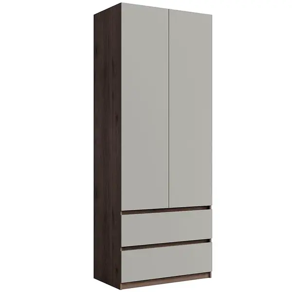 Skriňa Madison 2D2SZ 22 sivý/orech elegant