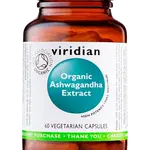 VIRIDIAN Ashwagandha Extract Organic 60 kapslí