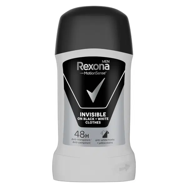 REXONA MEN Invisible Black&White Tuhý deodorant 50 ml