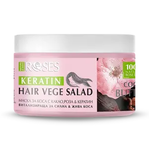 Vitalizujúca maska na vlasy VEGE SALAD s kakaom, ružou a keratínom 350 ml - NATURE OF AGIVA