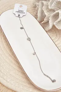 Náramok na nohu s motívom srdiečok