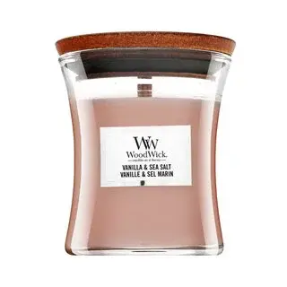 Woodwick Vanilla & Sea Salt vonná svíčka 85 g