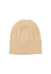 Béžová pletená čepice