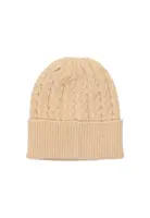 Béžová pletená čepice