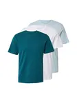 JACK & JONES Tričko  modrozelená / pastelovo modrá / biela