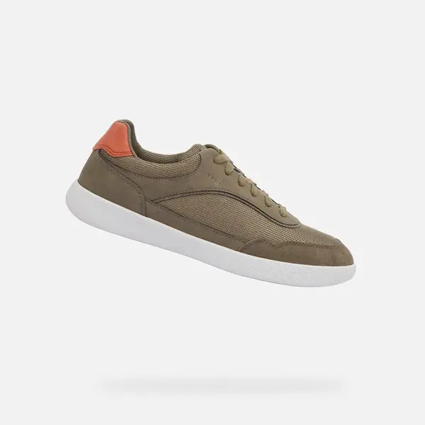 Light green men's sneakers Geox Rieti - Men's