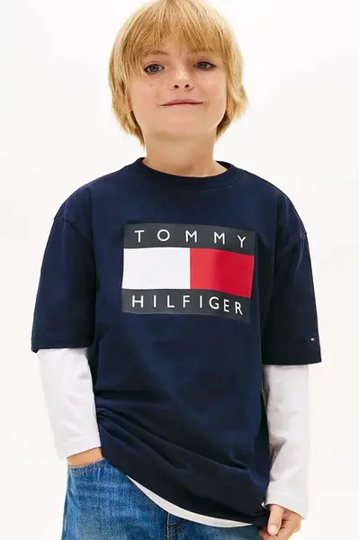 Dětské bavlněné tričko Tommy Hilfiger