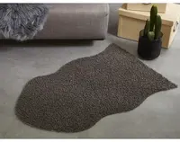 Imitace kůže Alva 50x80 cm, antracitová