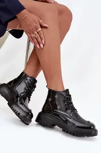 Kožené členkové topánky s dekoráciami Artiker